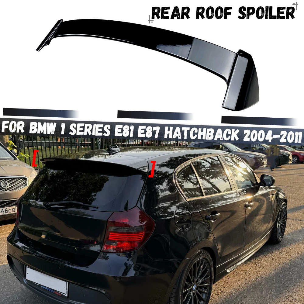車のリアルーフトランクスポイラーウイングテール固定風翼 BMW 1 シリーズ E81 E87 ハッチバック 120i 118i 116i 2004-2011