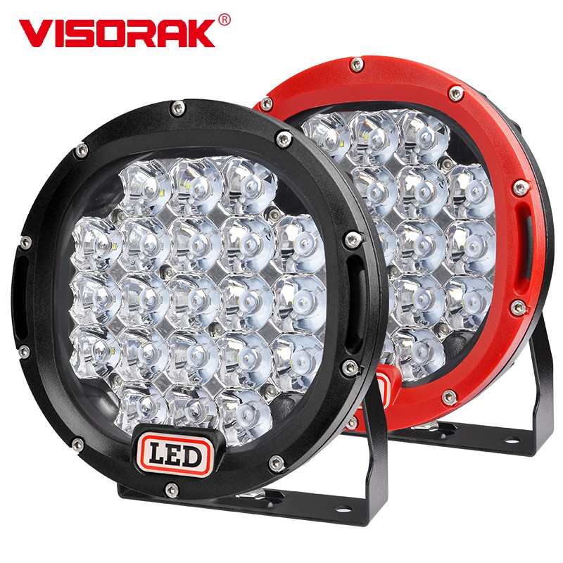 7 "ラウンドアンチグレアレンズ LED ワークライト 4x4 オフロード SUV バンパードライビングライト車のトラックルーフラック LED 作業ヘッドランプ