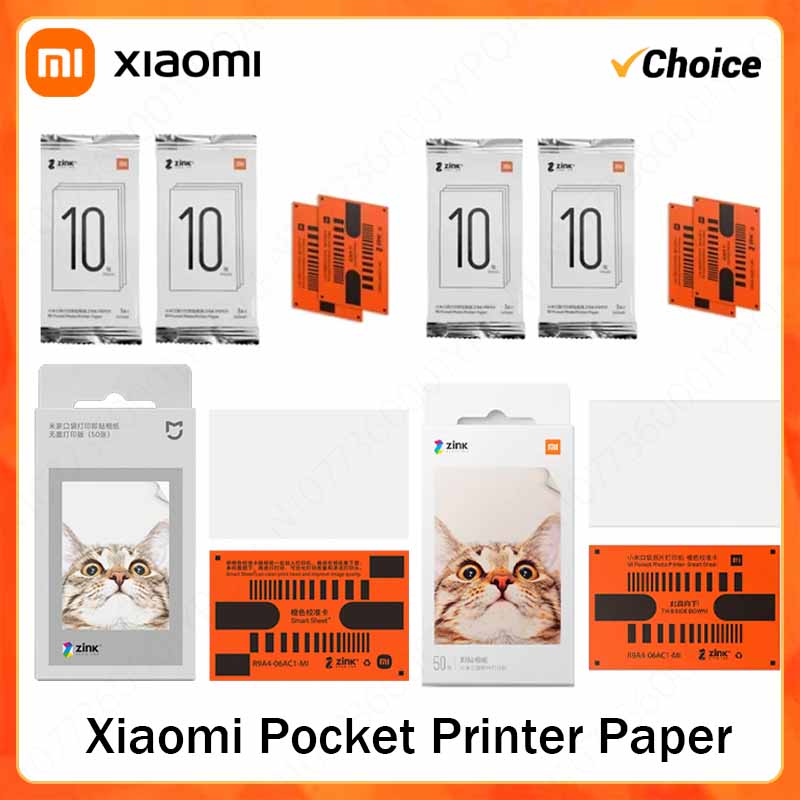 Xiaomi Mijia ジンクポケットプリンタ自己粘着写真プリント紙 10/50/100 枚 Xiaomi 3 インチミニポケットフォトプリンタ