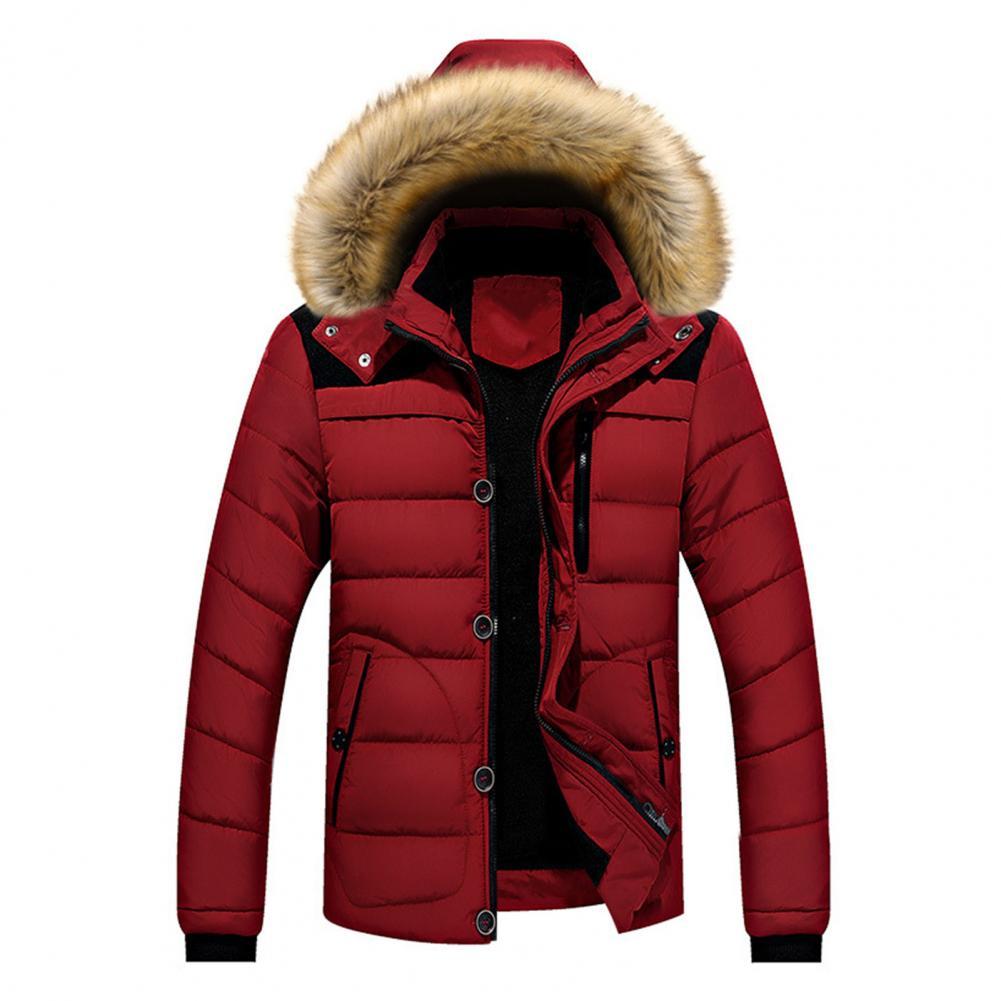 Winter Jacket Men's Down Coat Warm Parkas Streetwear Extra Thick Highly Padded Windproof High Collar Male Puffer Jacket
