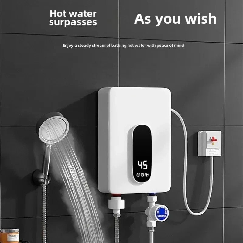 220V 電気タンクレスオンデマンドインスタント給湯器コンパクトサイズ浴室のシンクトイレエネルギー効率