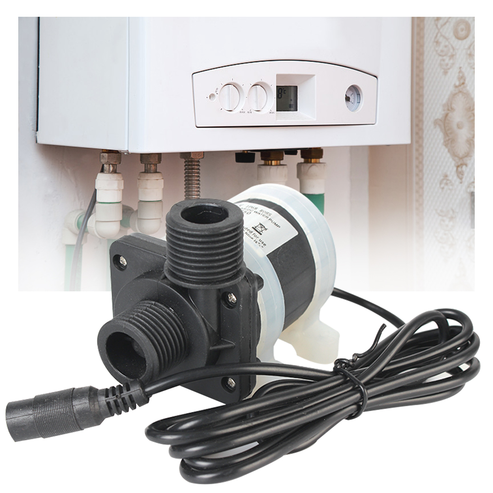 給湯器シャワー床暖房ブースターポンプ DC 12V 24V ブラシレスソーラーモーターウォーターポンプサイレント 4 点ネジ IP68 米国プラグ