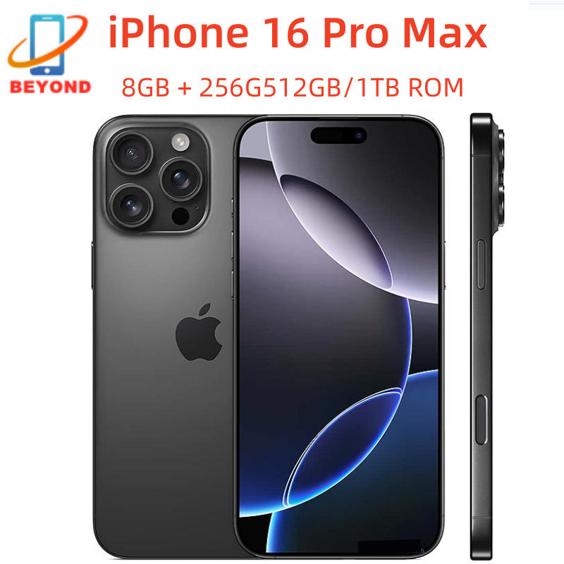 オリジナル iPhone 16 Pro Max 6.9" 本物の物理 SIM/eSIM 本物の XDR OLED 顔 ID NFC A18Pro 8GB 256/512GB/1TB 5G 携帯電話