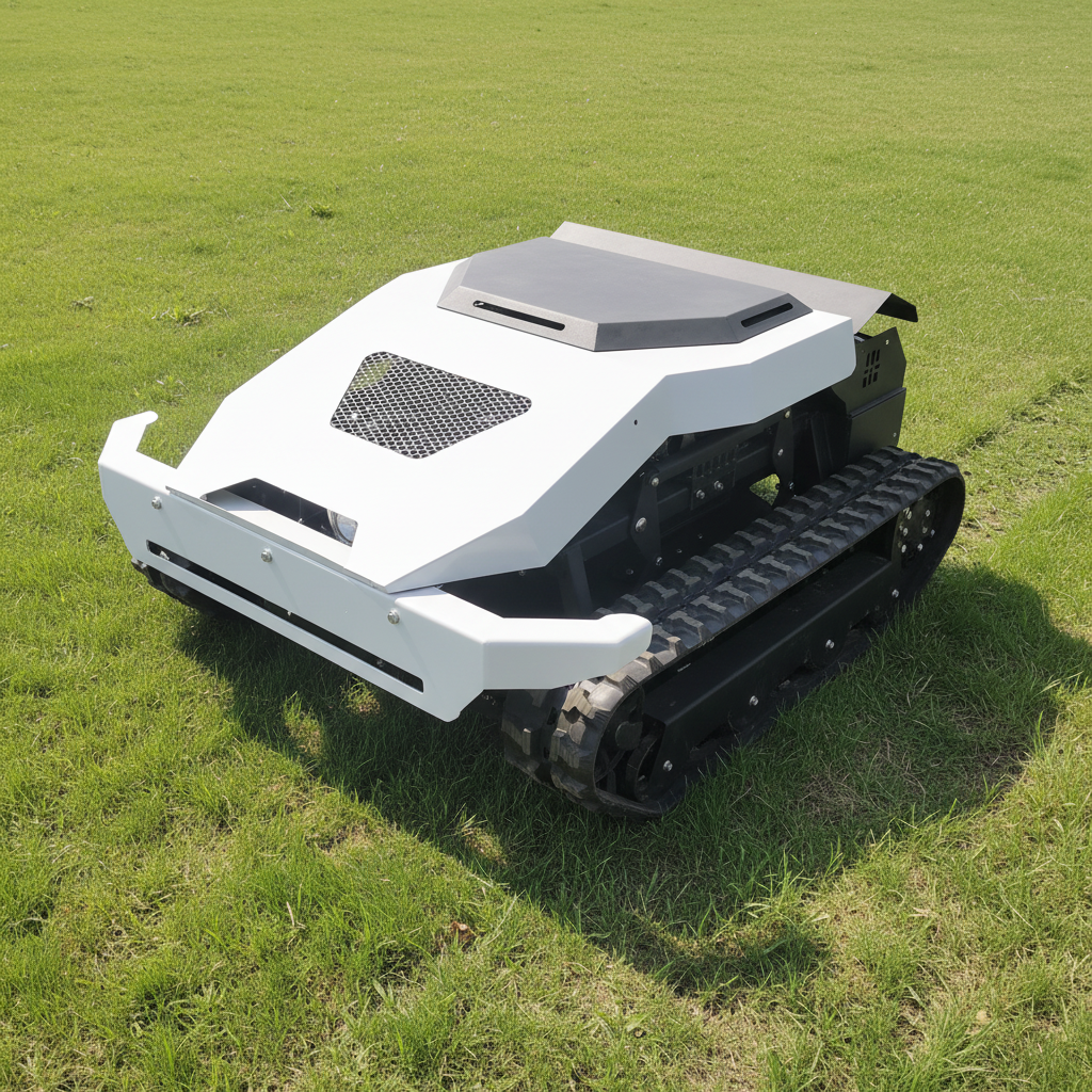リモートコントロール芝刈り機自動スマートロボット芝刈り機電動RC草カッターガーデンファームヒルサイド用
