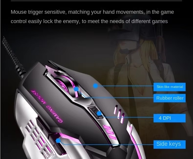 ホット販売 OEM104 キー有線高 DPI RGB 緑軸キーボードとマウスのセット
