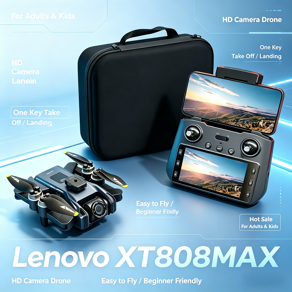 新しいレノボ GPS XT808max 折りたたみ式 RC Quadcopter ヘリコプター ブラシレスモーター ドローン プロフェッショナル HD デュアルカメラ 5G WIFI FPV Dron X
