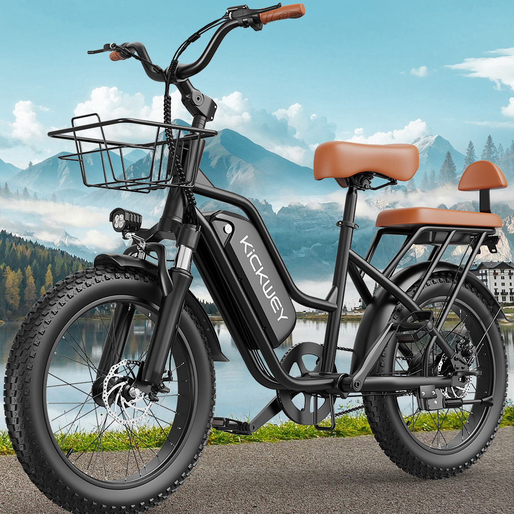 Kickwey LD20 大人用電動自転車 1500 ワット 32MPH 48V20ah マウンテン電動自転車 20 インチファットタイヤオートバイ E バイク