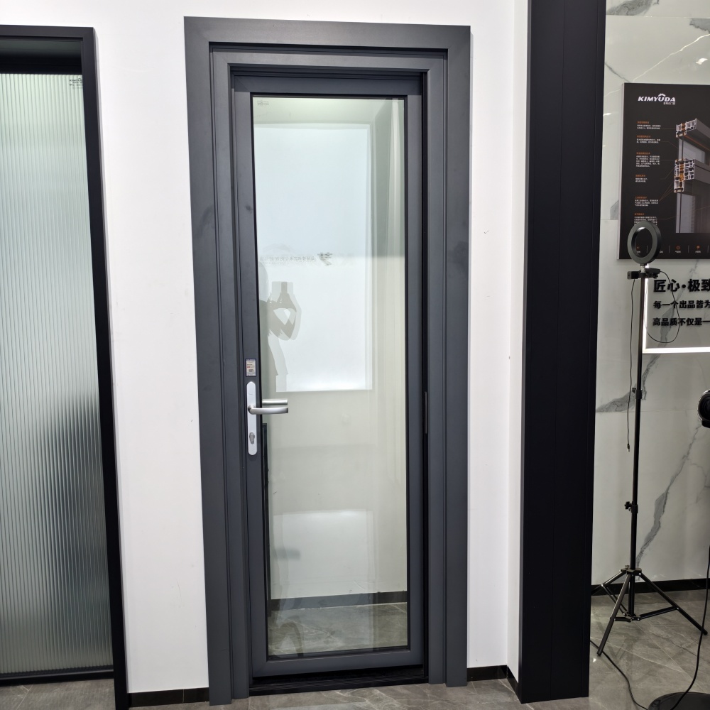 開き戸ドア防音強化ガラスドア住宅用断熱アルミ合金建材屋外ドアサンルーム用