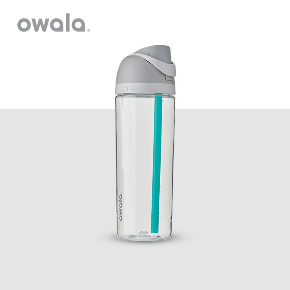 Owala FreeSip Tritan ドリンクボトル ポッパーと内蔵ストロー付き、740ml
