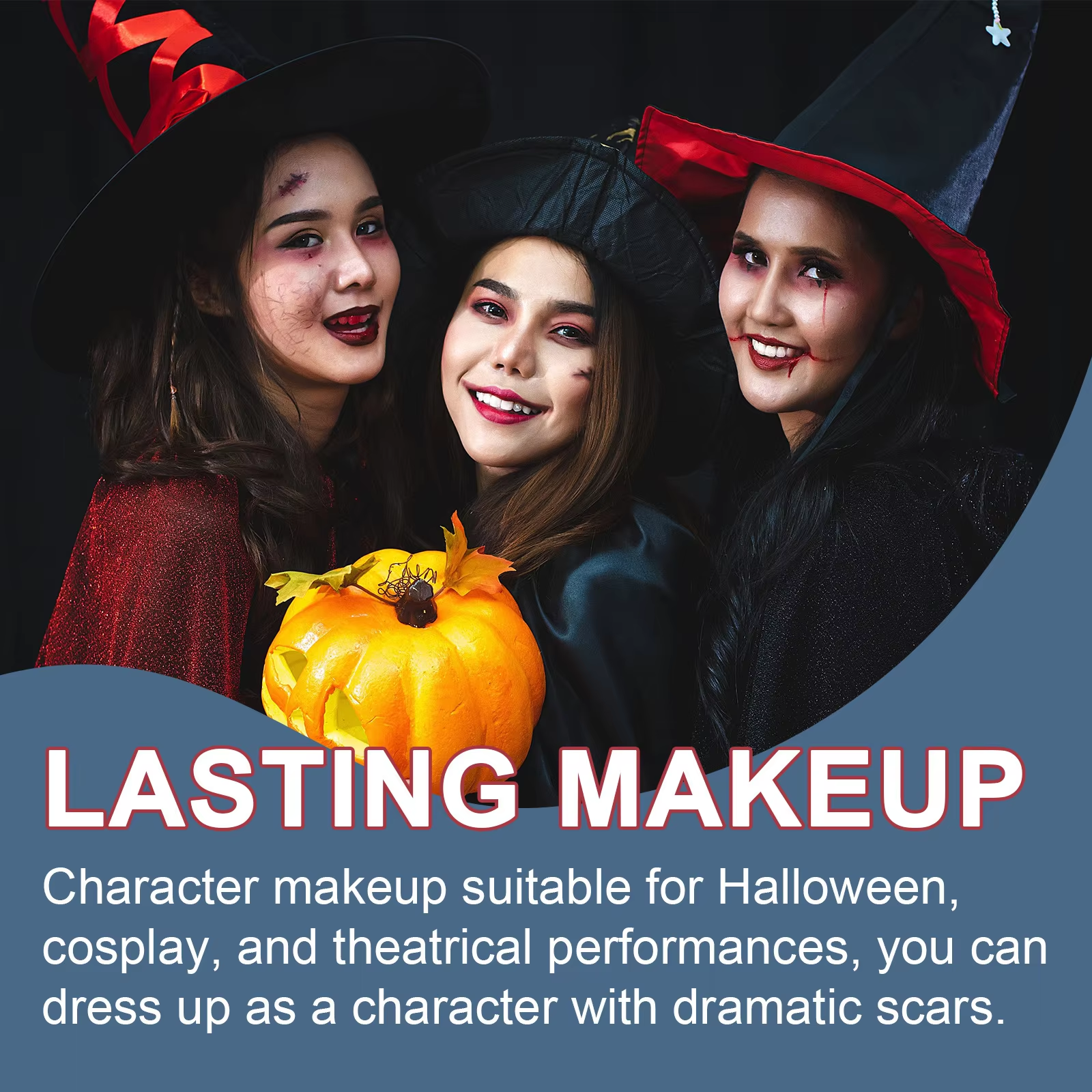 プロフェッショナルハロウィンメイクアップキット偽創傷傷跡偽血ペイント傷跡ワックスハロウィン特殊効果メイクアップハロウィン化粧品