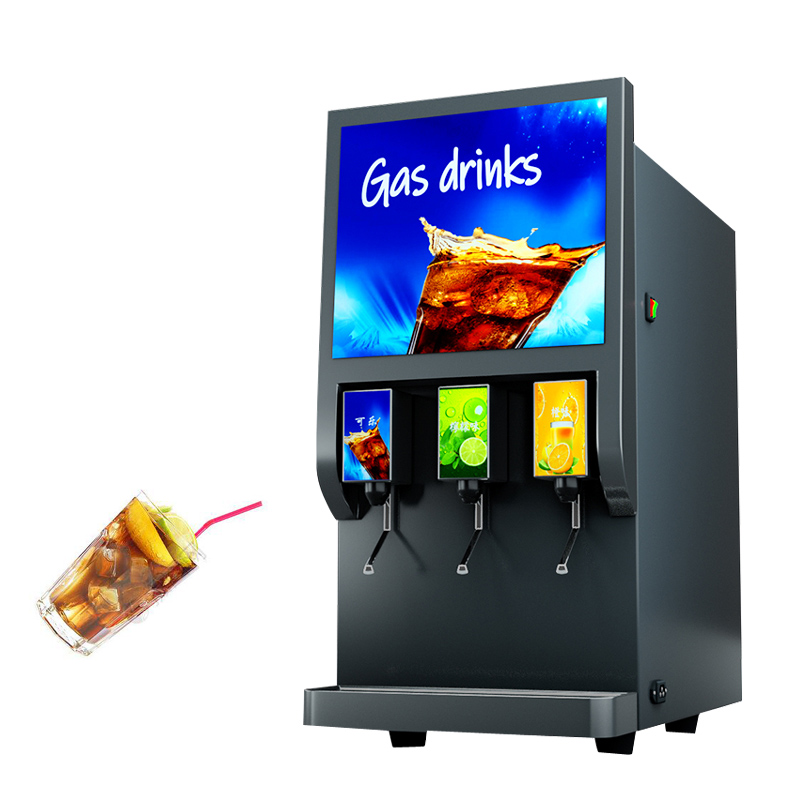商業 3 バルブソフトドリンクコーラ飲料ポストミックスディスペンサー自動販売機コーラディスペンサー