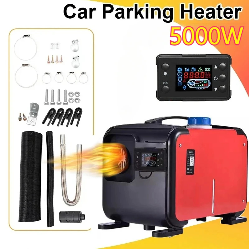 12V 24V 220V 3 で 1 車ディーゼル補助ヒーター 5KW 駐車リモコンベバストエンジンをオンにせずドライウォーマー