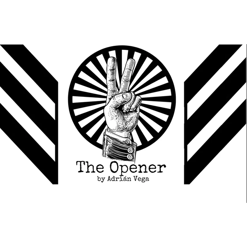 THE OPENER RED (ギミックとオンライン説明書) by Adrian Vega カード マジックとトリック デッキ クローズアップ パフォーマー ステージ ストリート