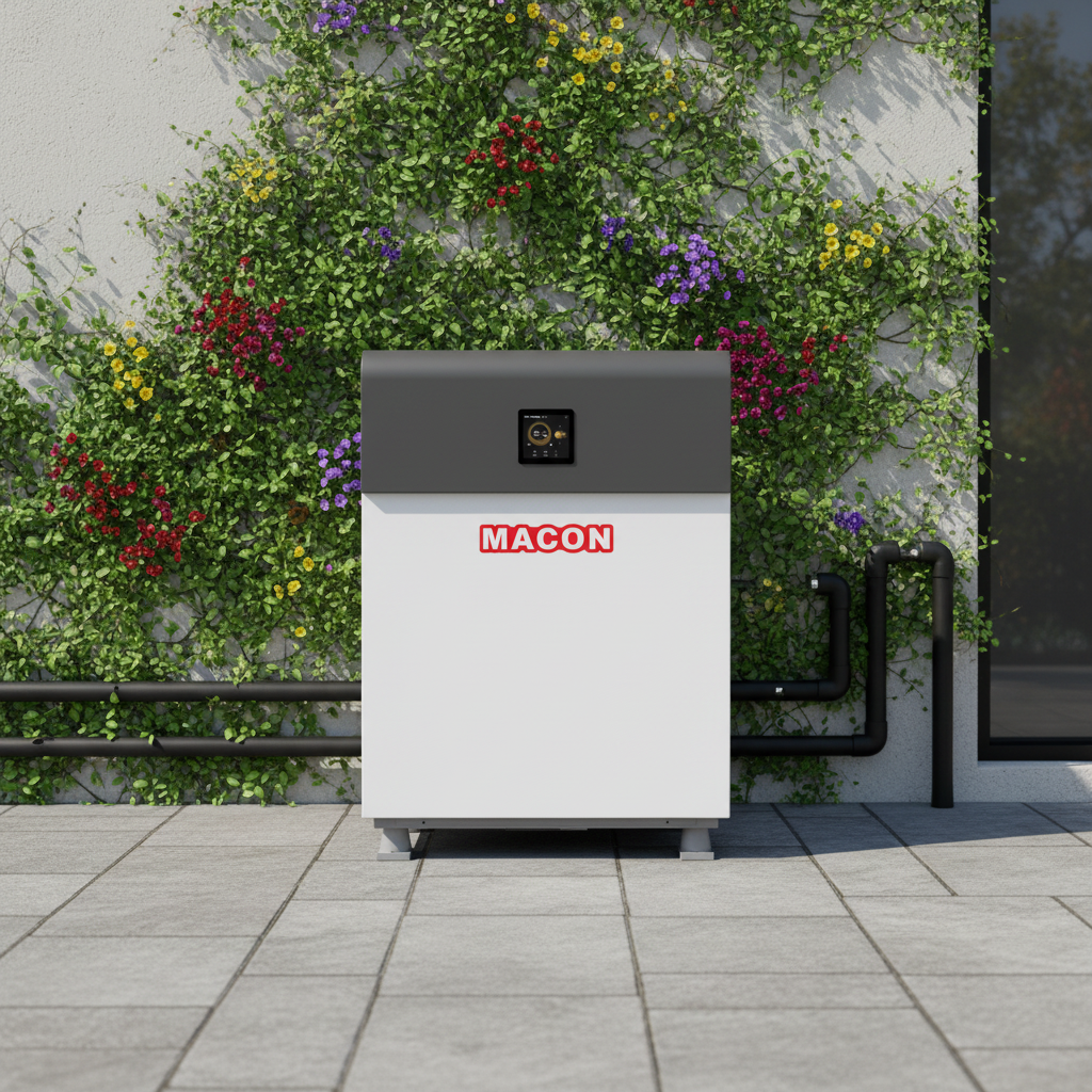 DC インバーター R290 地中熱ヒートポンプ 12KW 高効率加熱冷却タンクレス家庭用温水ホテル用