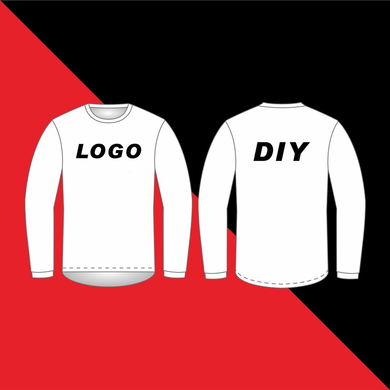 DIY カスタムジャージ MTB オートバイ服サイクリングジャージモトバイクモトクロス BMX Tシャツ速乾性長袖自転車