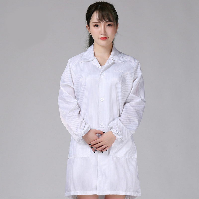 帯電防止服とクリーンルーム服作業服 ESD コート服の色ブルー