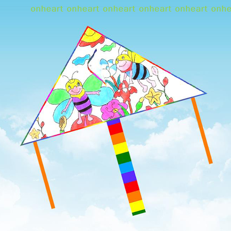 [C] 1 セット空凧 DIY 子供教育絵画凧簡単に飛ばせる子供凧