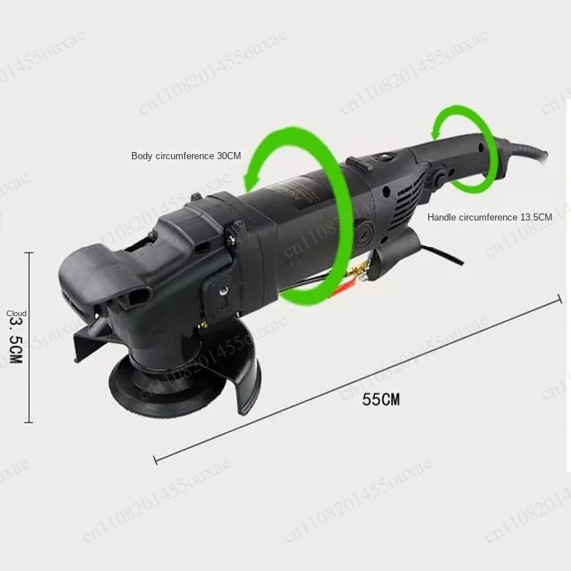 220V 1200 ワット給水ウェットアングルグラインダーハンドヘルド大理石花崗岩コンクリート研磨機石表面サンディングツール