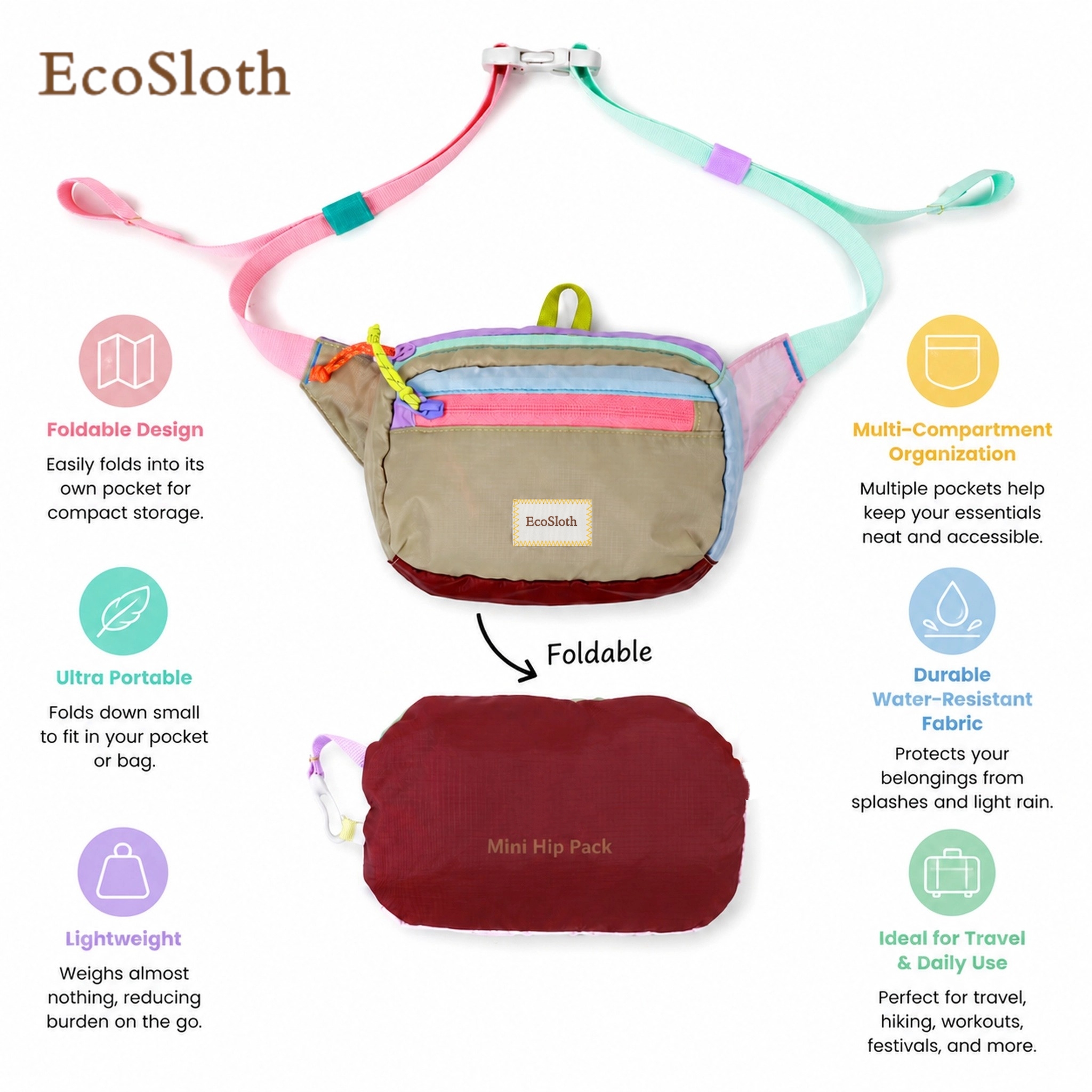 EcoSloth ランニング用ウエストパック