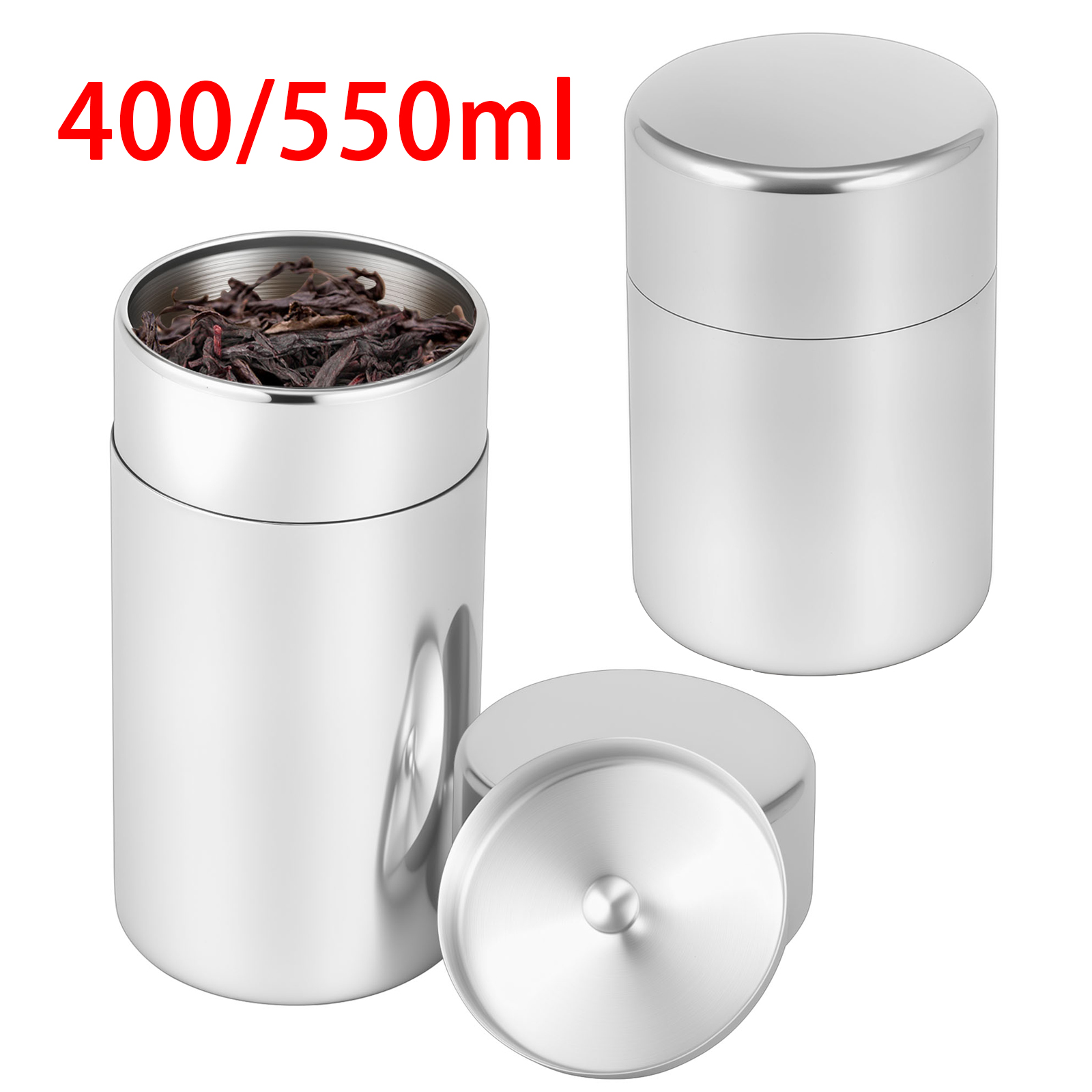 ステンレス鋼茶葉缶キャニスター肥厚ダブルシールコーヒー豆砂糖収納ボックスキッチン容器缶