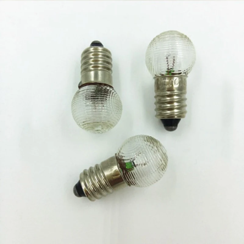 10 個 E10 6V 2.4 ワットつや消し波形電球計器インジケータライト照明小型電球