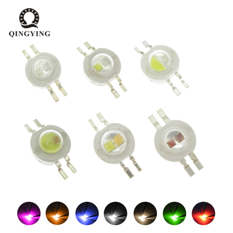 2*3 ワット二色 LED 黄白/黄赤/UV ホワイト/赤白/白暖かい/すべての色は DIY LED ライト用にカスタム生産できます