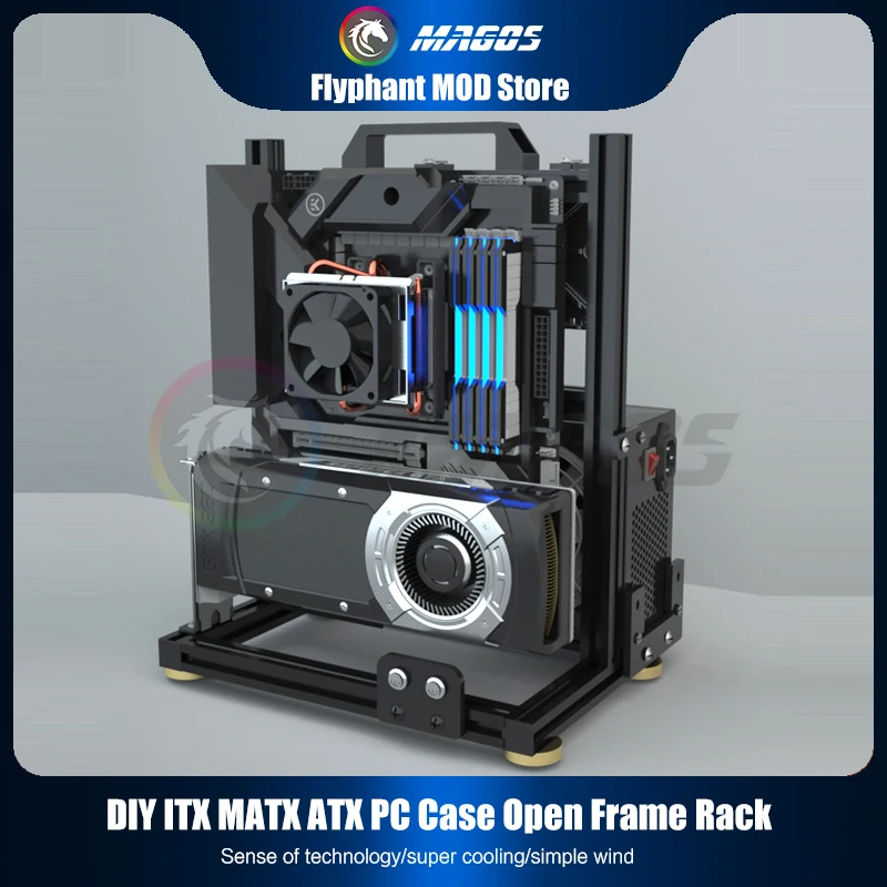 DIY ゲーマーキャビネット ITX MATX ATX シャーシ、コンピュータケースオープンケーススタディ、MOD 水冷デスクトップゲーミング PC キャビネット