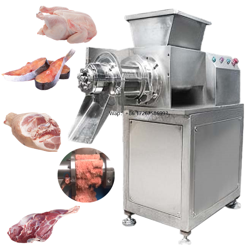 自動鶏家禽魚牛肉豚肉ラムデボーンナー骨と肉の分離機は肉泥ピューレを作ります