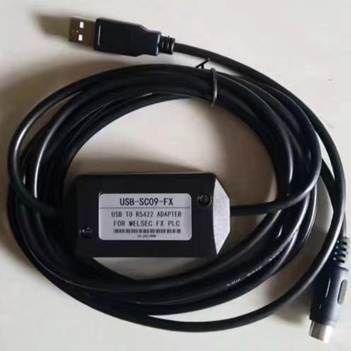USB-SC09-FX PLC プログラミング ケーブル アダプタ FX0N FX1N FX2N FX0S FX1S FX3U PLC ケーブル標準 RS422
