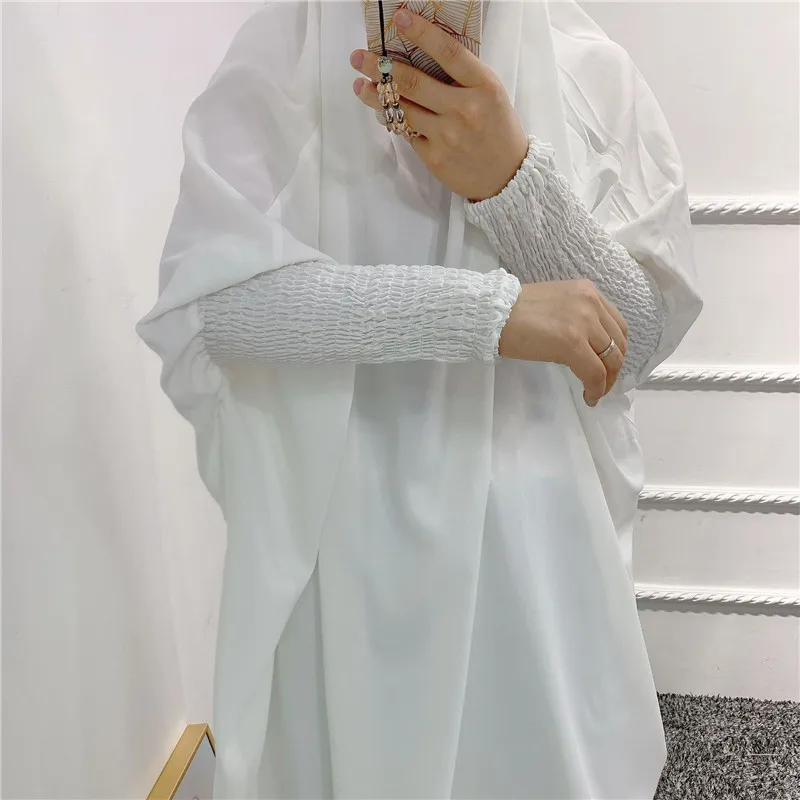 女性の祈りの衣服 2 点セット 2025 ラマダンイードフード付きキマールアバヤイスラム服アバヤヒジャーブドレスニカブカフタンローブガウン