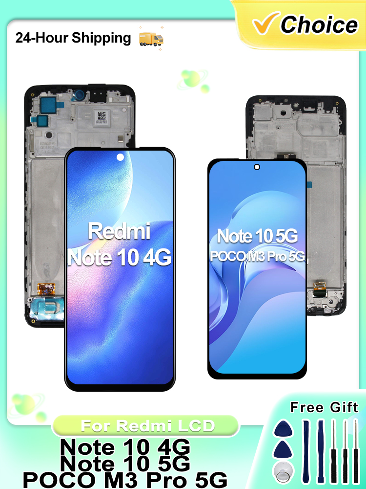 OLED 液晶 Xiaomi Redmi 注 10 4 グラム 10S 液晶ディスプレイタッチスクリーンデジタイザアセンブリ Redmi Note10 5 グラム Lcd ディスプレイの交換
