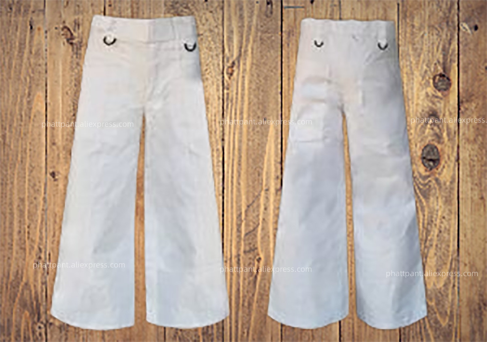 PHATTPANT ファットパンツ ファットパンツ 無地 ホワイト A001