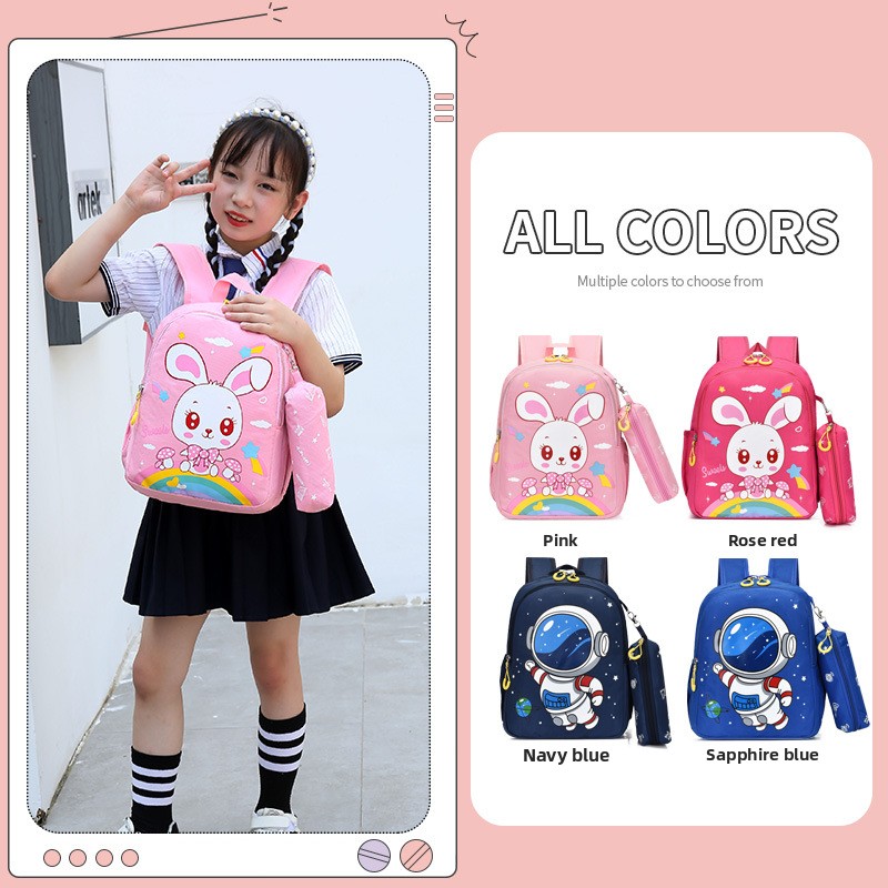 2026 かわいい漫画ベビーバックパック幼稚園通学子供男の子女の子ランドセル調節可能な動物子供のバックパック