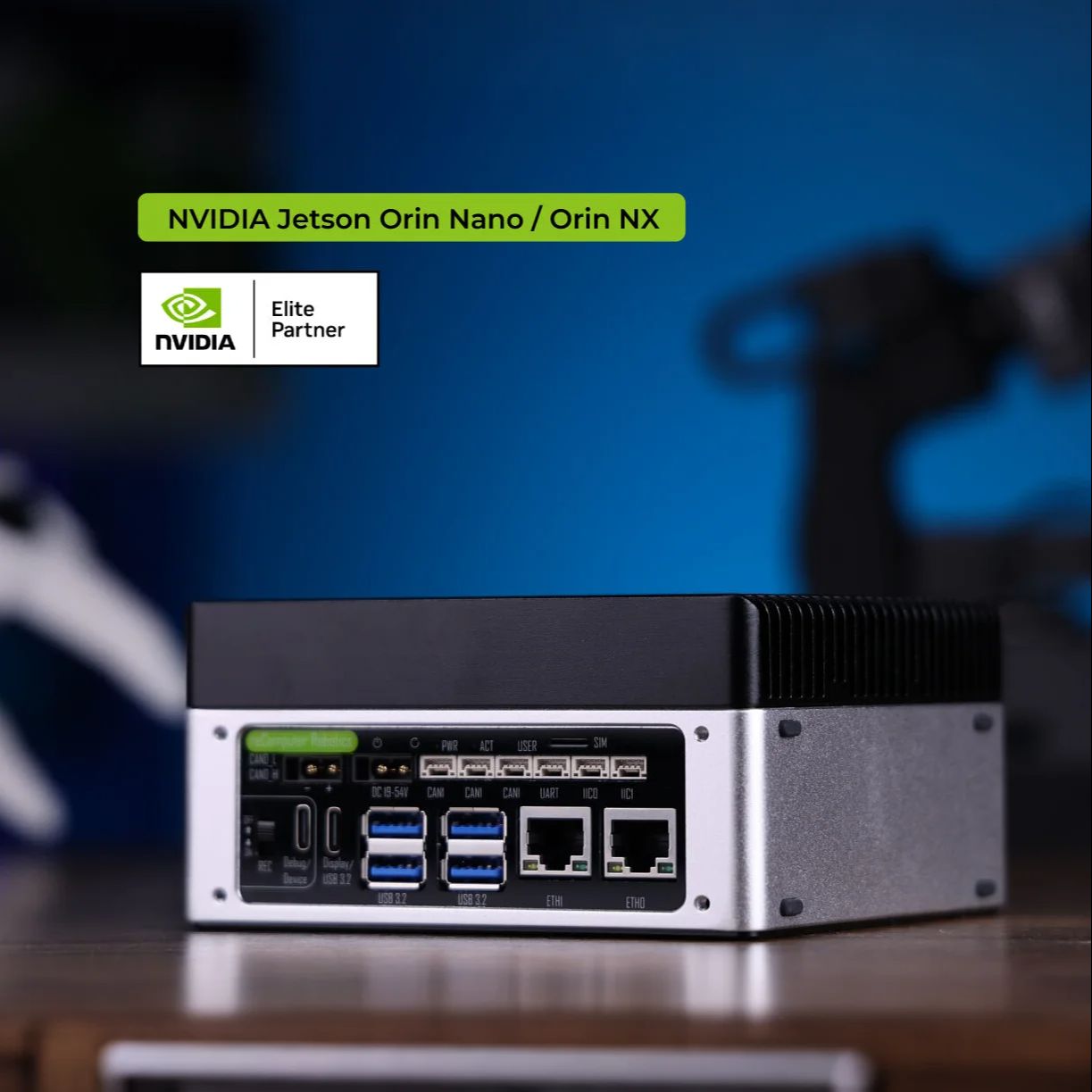 NVIDIA Jetson Orin NX Super 16GB 157TOPS reComputer Robotics J4012 、USB、イーサネット、CSI、CAN を備えたロボットインテリジェントエッジ AI コンピューター