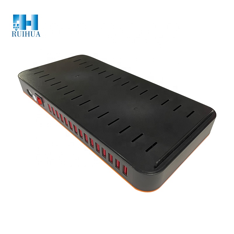 RUIHUA High-power815-100W 180W 高速電話充電器モバイルデバイス USB 充電器 15 ポートマルチポート電話 USB 充電ステーション付き