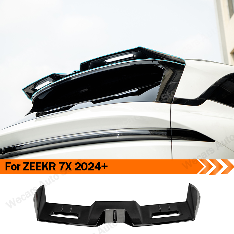ルーフスポイラー ZEEKR 7X 2024 MC スタイルリアテールウイングスポーツ ABS 材料ボディキット外装アップグレードカーアクセサリー