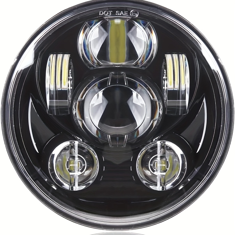 5-3/4 LED ヘッドライト ハーレーダビッドソン ダイナ ストリート ボブ ワイド グライド ロー ライダー ナイト XL883/XL1200 グライド デュース ストリート 500/750 用