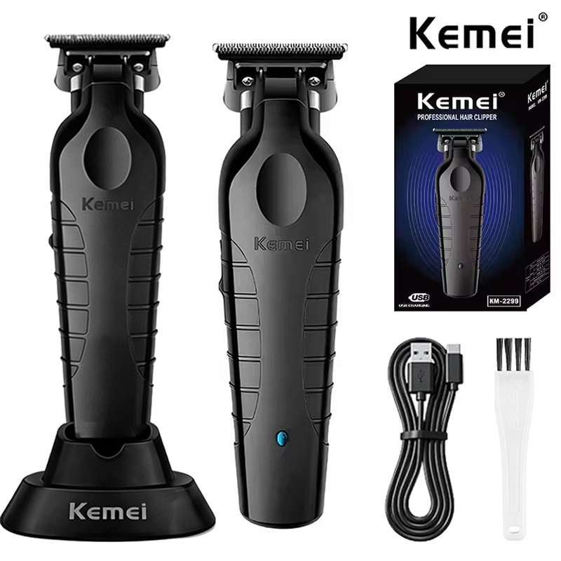 Kemei KM-2299 メンズバリカンプロフェッショナル電気バリカン USB 充電式理髪トリマーメンズ電気バリカン