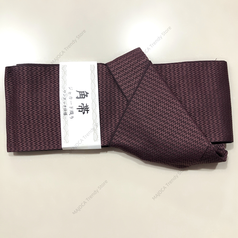 Kakuobi Japanese Mens Kimono Yukata Hakama Belt Stiff Kaku Obi Belt Easy Kai No Kuchi Musubi Cummerbund Accessories Wide Striped