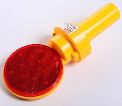 1 個 12 LED ロードコーンバリケードフラッシュ建設交通安全警告灯 LXM
