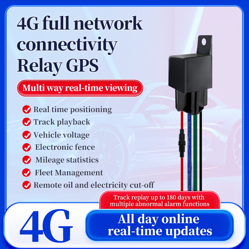 車両ロケーター 無料アプリ 隠し GPS 追跡装置 車 オートバイ用 ACC 検出 カット燃料 1 年間 GSM 車リレー GPS