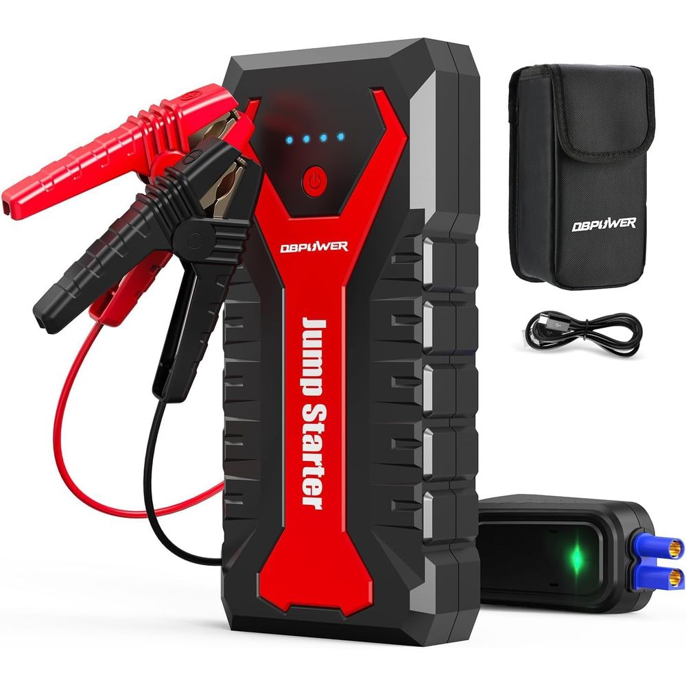 スマートクランプ付き 12V リチウムイオン車用ジャンプスターター、80.66Wh、最大 8.0L ガソリン/6.5L ディーゼルエンジンを充電