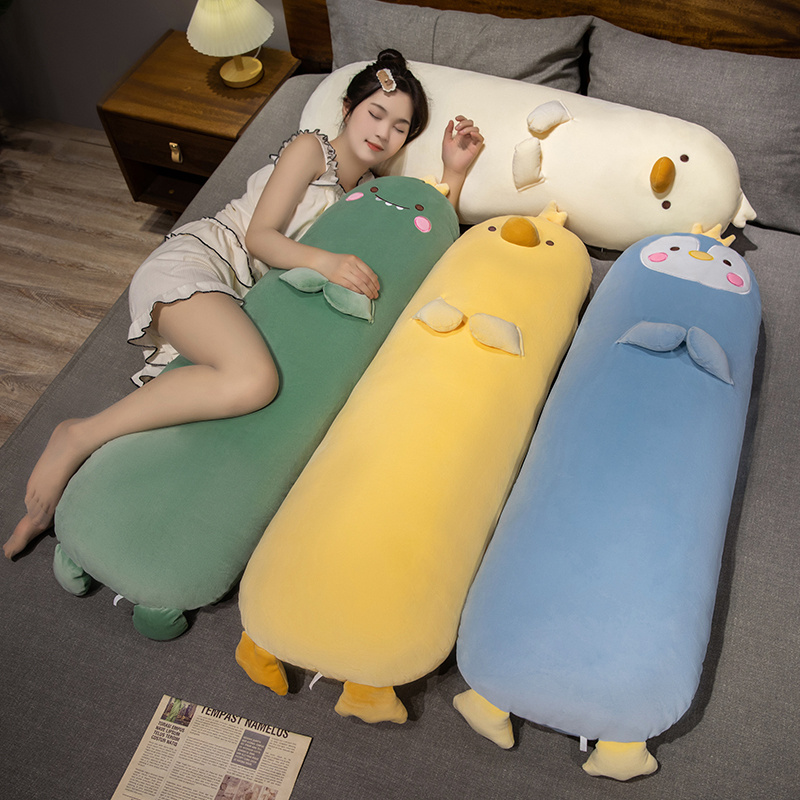 70/90 センチメートルソフトかわいい鶏ぬいぐるみかわいいぬいぐるみキッズ子供男の子女の子素敵なペンギン長い枕誕生日プレゼント用