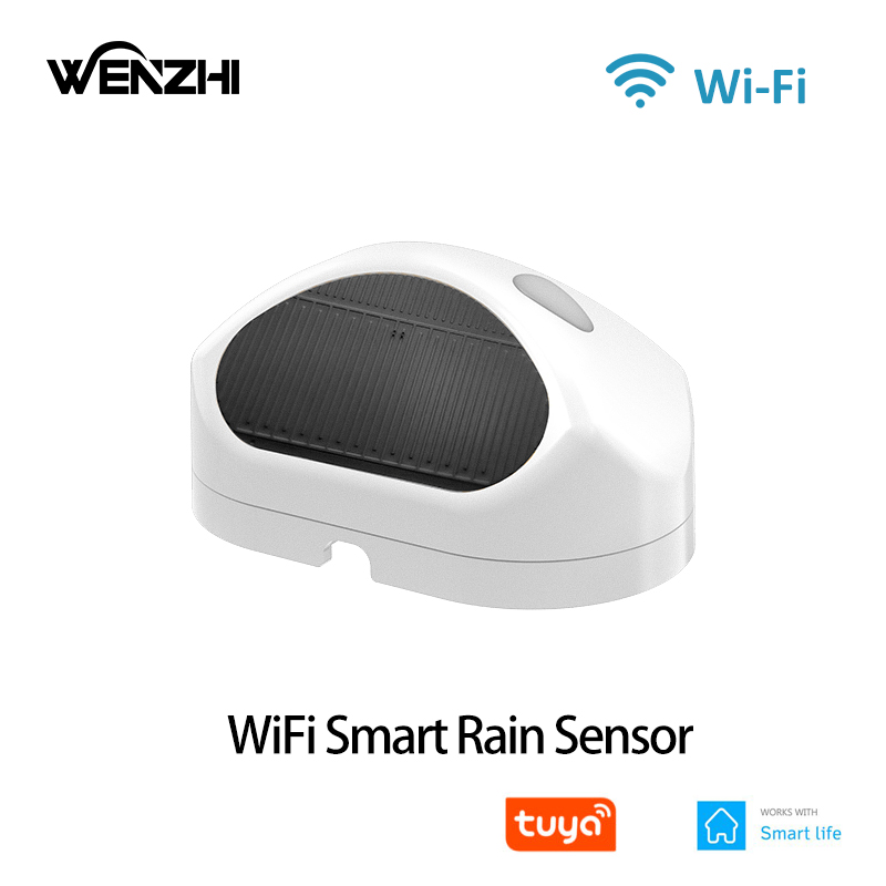 WiFi レインセンサー 降雨期間 漏れ検出 屋外防水バッテリー Tuya スマートライフ アプリ制御 ホームオートメーション