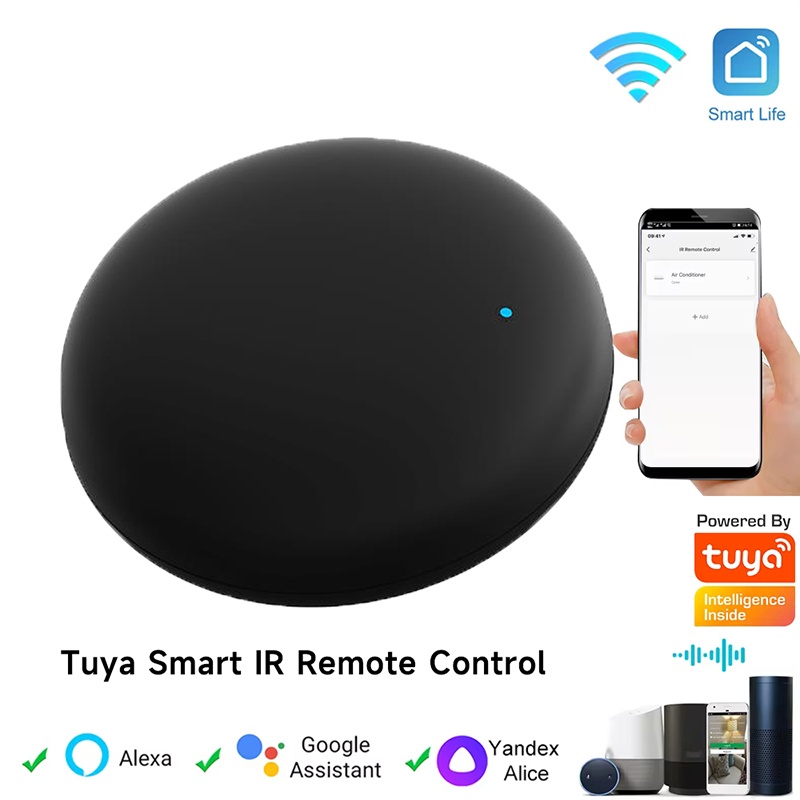 Tuya WiFi スマート IR リモートスマートホームオートメーションスマートライフアプリリモコンユニバーサル赤外線動作 Alexa スマートシング