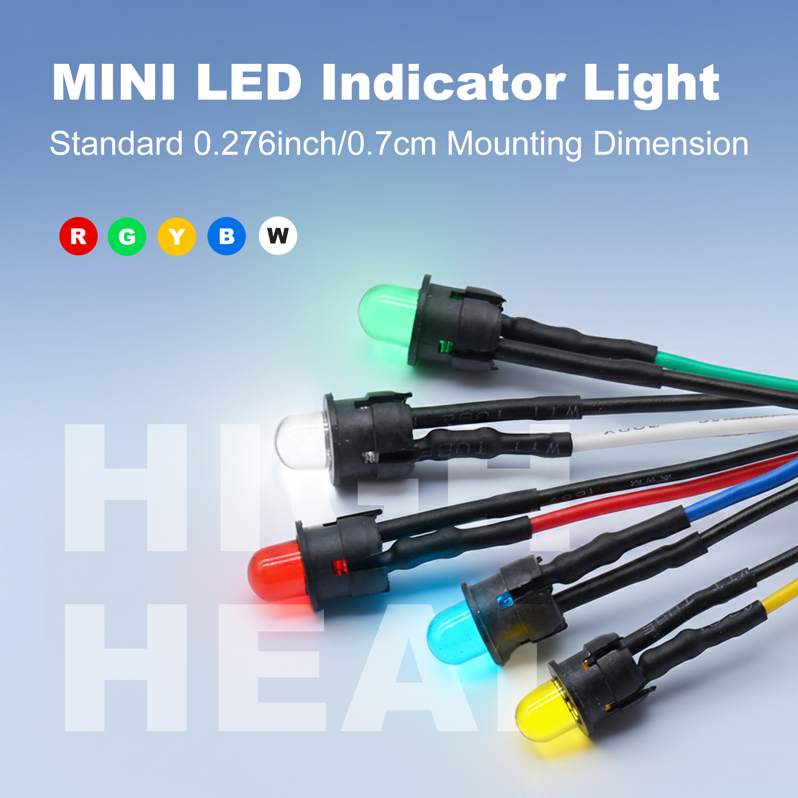 FILN 100 個ロット 20 センチメートル配線済み 5 ミリメートル LED ライトランプ電球配線済み発光ダイオード DIY 家の装飾 DC12V 赤、緑、青