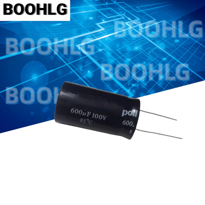 2 個オリジナル 600uf 100V 垂直 NP 無極性アルミ電解コンデンサ 100V 600uf 22X40mm
