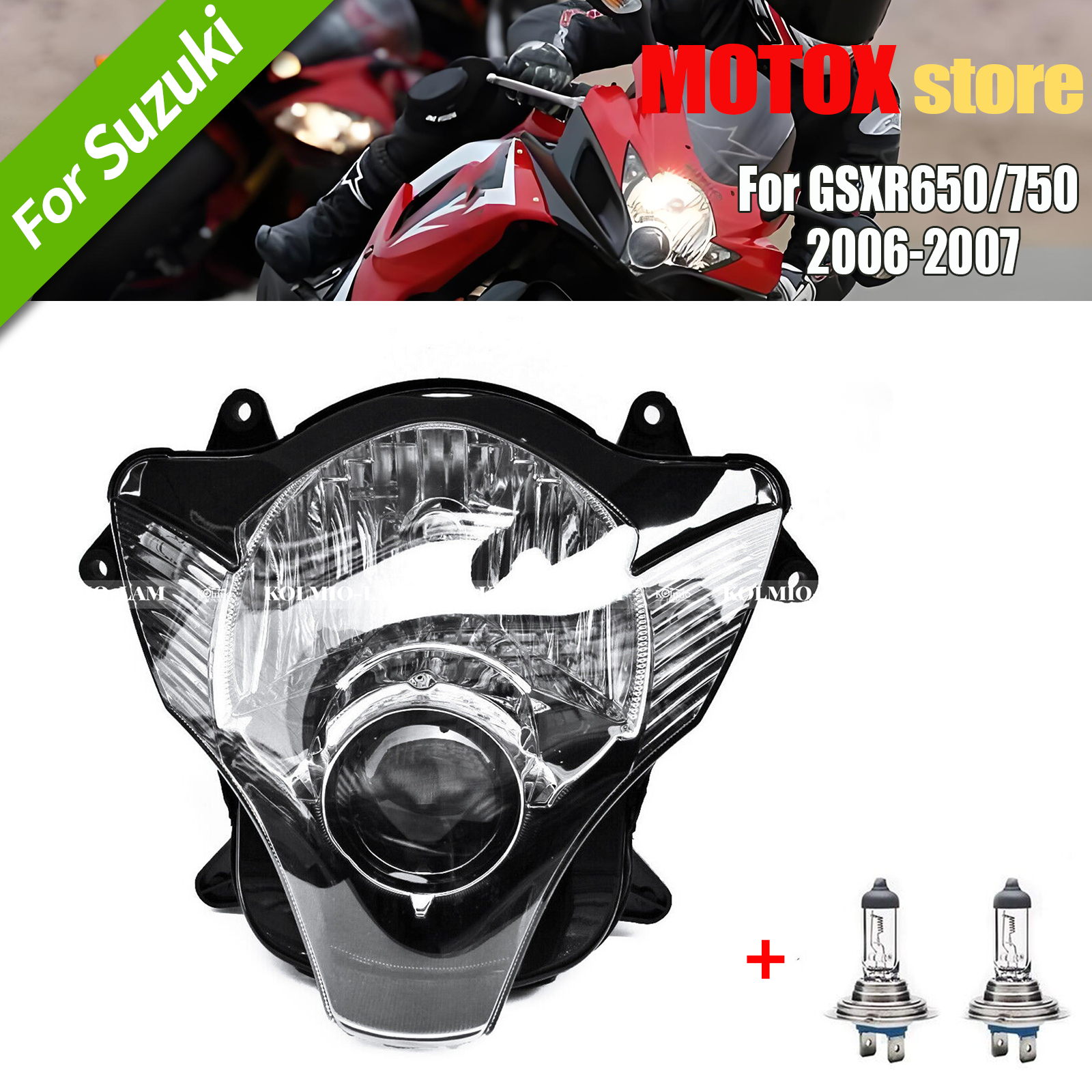 スズキオートバイ GSXR600 GSXR750 ヘッドライトヘッドランプ 2006 2007 ヘッドライトアセンブリ GSXR 600 GSX-R 750 K6 K7 GSXR 750
