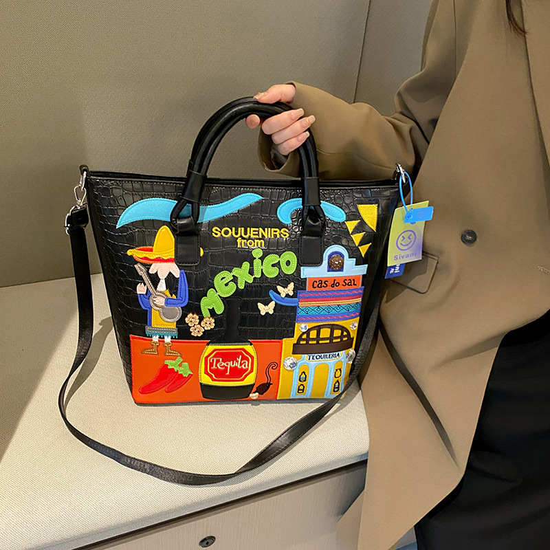 ハンドバッグ ショルダー レディース 財布とハンドバッグ 大容量 多用途 トートバッグ レトロ シングルショルダー クロスボディバッグ トレンド