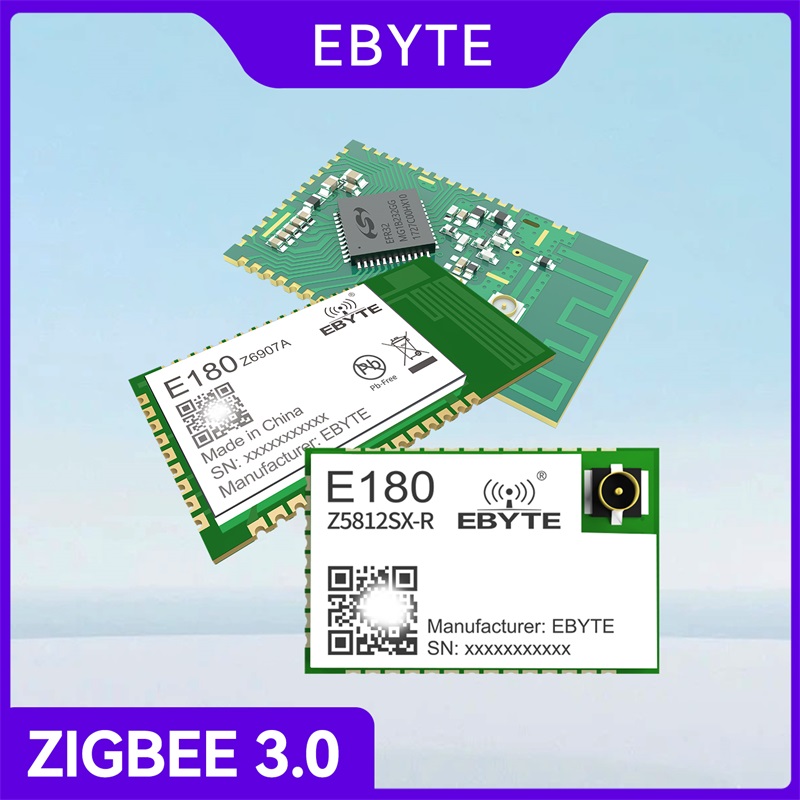 4 個 ZigBee 3.0 ワイヤレスモジュール 2.4GHz EBYTE E180-Z5812SX E180-Z8910SX E180-ZTouch リンクスマートホーム SMD トランシーバーモジュール